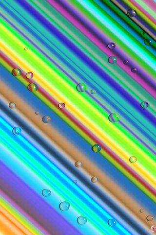 Colorful Cascade: The Magic of Rainbow Drops 🌈💧