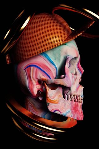 Vibrant Visions: The Rainbow Skull
