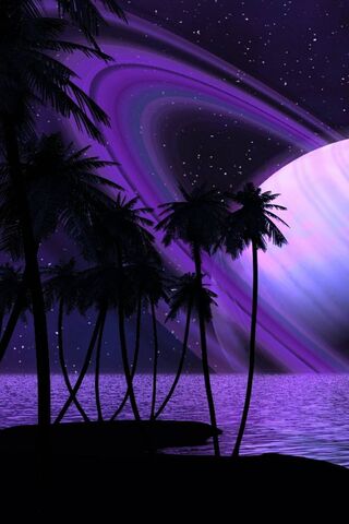 Tropical Dreams Under Cosmic Skies 🌌🌴