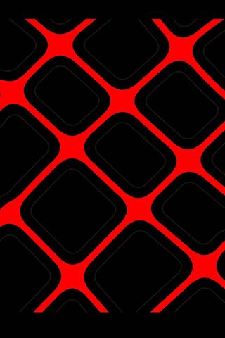 Crimson Connections: A Dance of Shapes