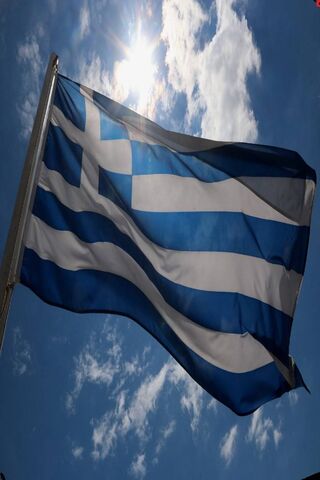 Waving Pride: The Greek Flag in the Sky 🇬🇷✨