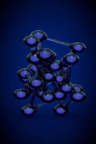 Mystical Blue Orbs: A Dance of Molecules