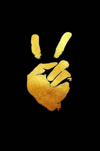 Golden Peace: A Touch of Elegance ✌️✨