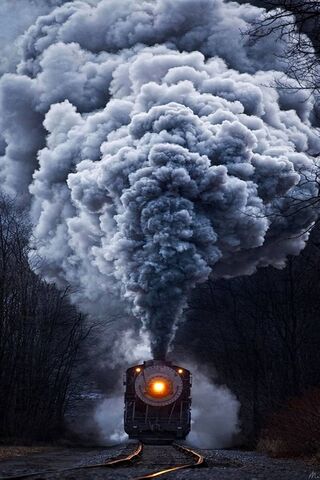 Train fumée
