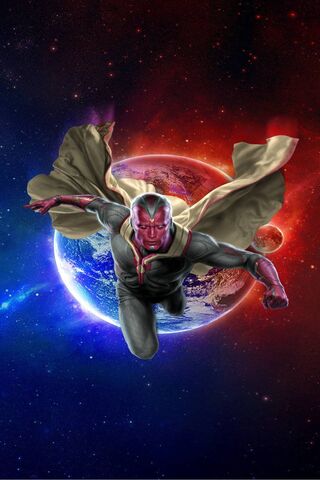 Cosmic Guardian: The Vision Soars 🌌🦸