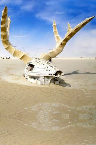 The Iconic Spirit of Burning Man 🔥🦌