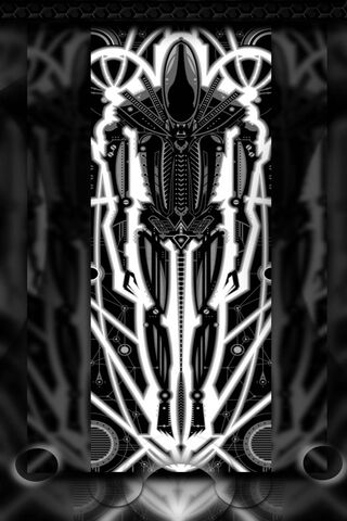 Radiant Alien Warrior: The Glow Xenomorph