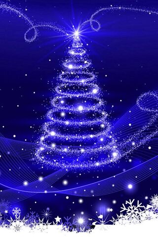 Magical Blue Christmas Tree 🎄✨