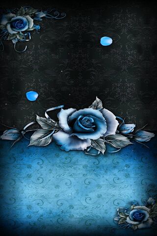 Wallpaper portrait of blue rose beautiful flower dark desktop wallpaper  hd image picture background 590300  wallpapersmug