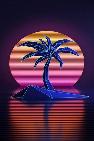 Synthwave Palm