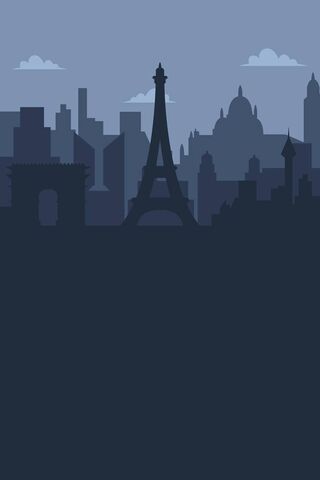 Parisian Dreams in Blue 🌌