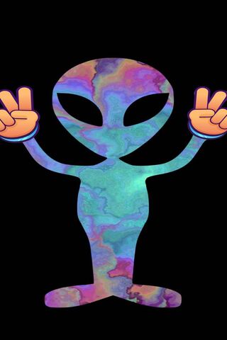 Galactic Greetings: A Peaceful Encounter 🌌✌️