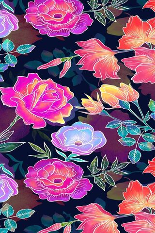 Vibrant Blooms: A Floral Fantasy 🌸✨