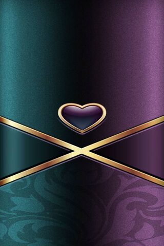 Heartfelt Elegance in Purple and Teal 💜💚