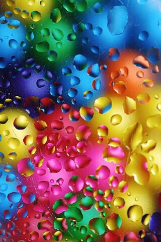 Colorful Water Drops