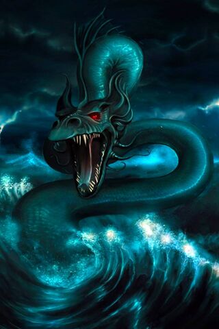Mystical Depths: The Sea Serpent Awakens 🌊🐉