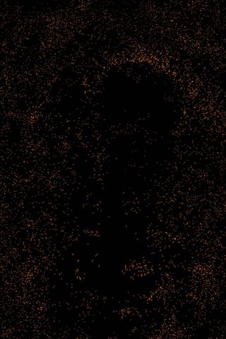 Cosmic Dance of Orange Particles 🌌✨