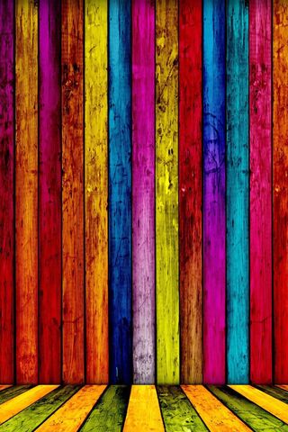 Vibrant Wooden Canvas 🎨🌈