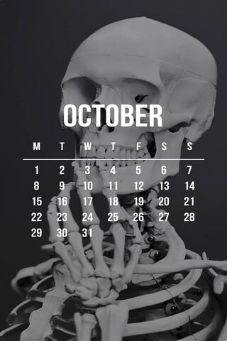 October Skeleton