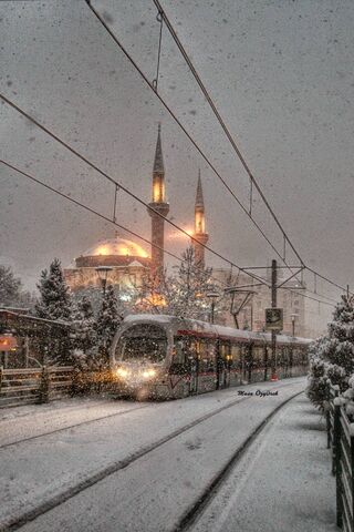 Winter Wonderland in Kayseri ❄️🚋
