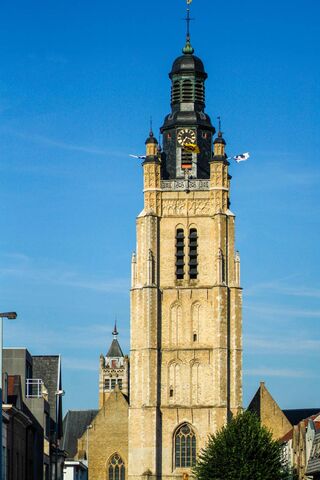 Majestic Steeple: A Glimpse of Faith