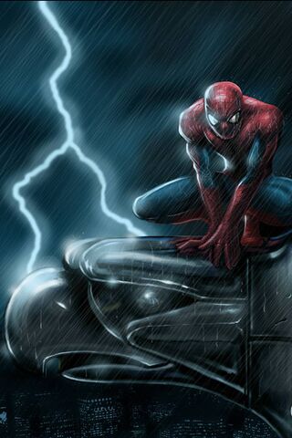 Web-Slinger in the Storm 🌩️🕷️