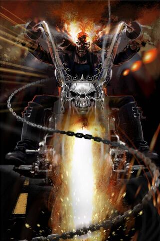 Inferno on Wheels: The Ghost Rider's Fury 🔥🏍️