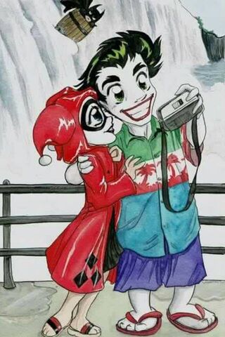 A Playful Moment: Joker & Harley's Adventure 📸❤️