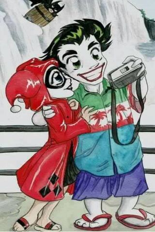Vacation Vibes with Joker and Harley! 🌴📸