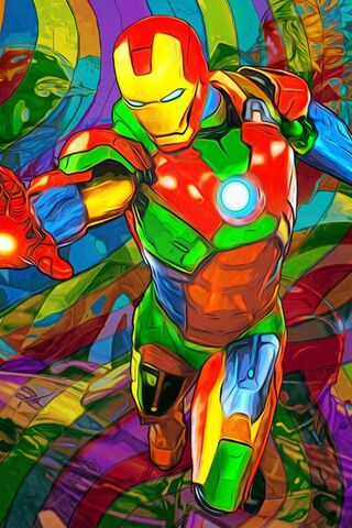 Ironman: A Colorful Hero in Action! 🌈🤖