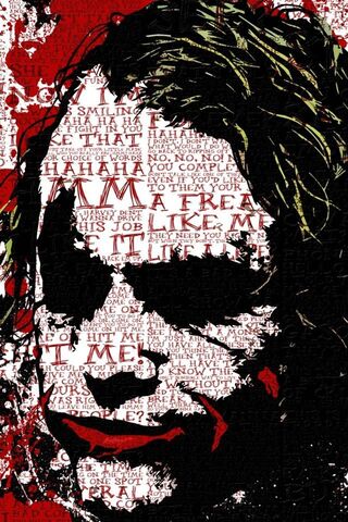 Chaos in Words: The Joker's Laughter