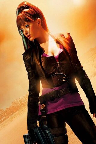 Fierce Warrior in a Dystopian World 🌆💥