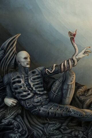 The Serpent's Embrace: A Futuristic Engineer