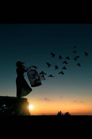 Freedom of the Heart: Amor's Embrace ❤️🕊️