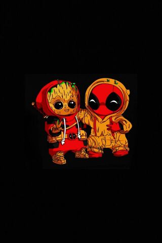 Groot and Deadpool