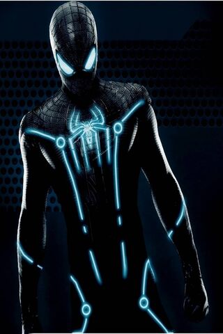 Neon Webs: The Tron Spiderman