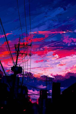 Electric Sunset: A City’s Embrace