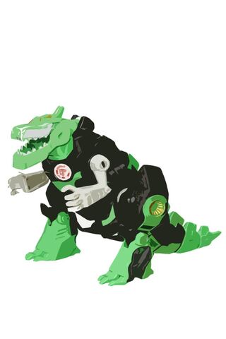 Grimlock: The Mighty Dinobot Roars! 🦖✨