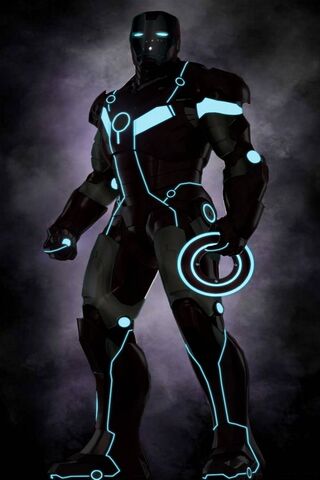 Neon Warrior: The Tron Iron Man
