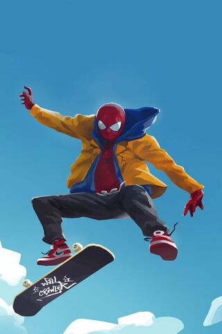 Skateboard Swing: Spide..