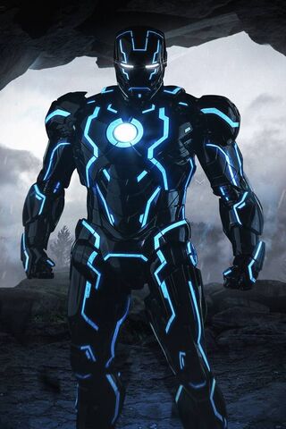 Neon Iron Man 4k Wallpaper - Download to your mobile from PHONEKY