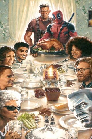 A Marvelous Feast: Deadpool's Thanksgiving Bash! 🦃🎉