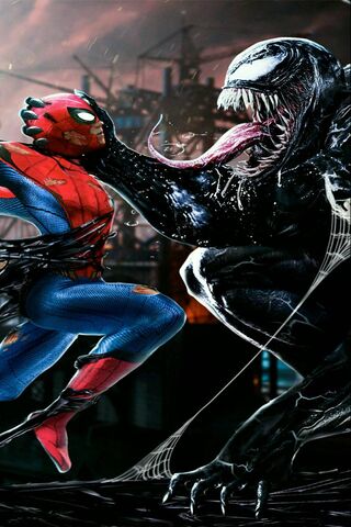 Spiderman-Venom Wallpaper - Download to your mobile from PHONEKY