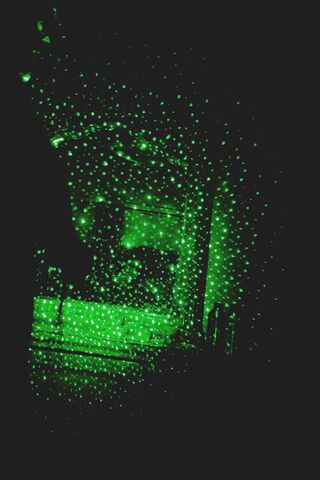 Dancing Stars: A Green Light Show ✨🌌