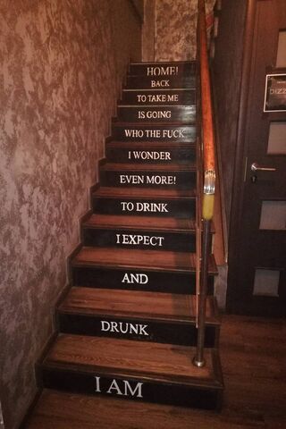 Stairway to Sips: A Humorous Take on Drinking
