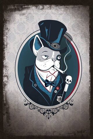 Dorian's Elegance: A Posh Pup Portrait