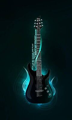 3D Guitar Wallpaper - Download to your mobile from PHONEKY