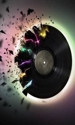 Exploding Record Wallpaper - Download to your mobile from PHONEKY