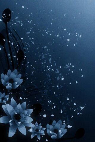 Mystical Blue Blossoms ..