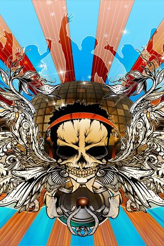 Rhythmic Rebellion: The Music Skull Vibe 🎶💀